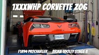 1xxxWHP Procharged C7 Corvette Z06 Makes Huge Power | BTR stage 3 | F1a 94 Pro Charger