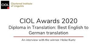 Diploma in Translation: Heike Kurtz