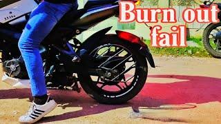 NS 200 burn out fail |burnout |Aravind motovlog