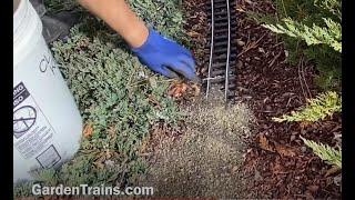 GardenTrains: a secret and cheap way to get ballast for your garden railroad