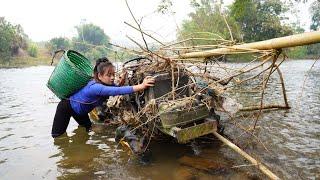 Full Video: Repair, Recover, Maintenance Oil Machine. Flooded Engines Swept Away By Floods