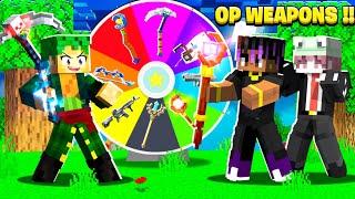 The ROULETTE OF SUPER OP WEAPONS in Minecraft 