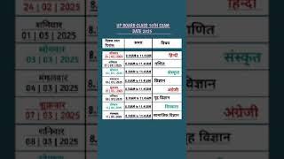 Upboard exam date  class 10, 2025 #boardexam #क्लास10 #allexam #shortsfeed #datesheet