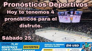 Sábado 25 "Pronósticos Deportivos" #nhl #hockey #nhlpicks #pronosticosnhl #apuestas #nhlpicks