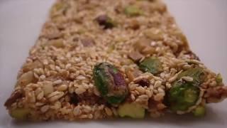 Honey, Sesame and Nuts Snack Candy Bars - PASTELI Recipe