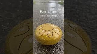 Have you ever heard a steel tongue drum in the rain?