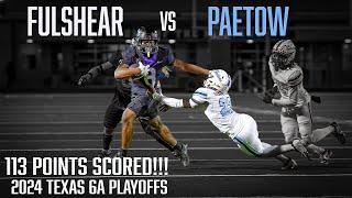 Fulshear-vs-Paetow | 113 Points Scored | First Round Texas 6A Playoffs