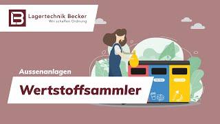 Wertstoffsammler für Mülltrennung und Recycling im Unternehmen