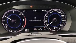 Active Info Display ENGINE START - VW PASSAT 2018