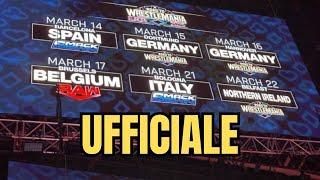 SMACKDOWN in ITALIA a marzo 2025: è ufficiale!