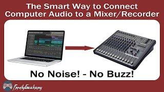 How to Connect a Laptop or PC to an Audio Mixer for Streaming / Recording