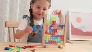 Berry President 3D Transparent Tetris Brain Teaser Puzzles, Intelligence Toys Russian Blocks Game