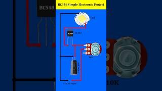 BC548 Simple Electronics Project #shorts #shortsfeed #electricedison #bc547 #electronic