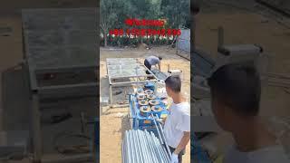 Greenhouse framework installation, greenhouse framework bending video