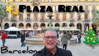 PLAZA REAL de BARCELONA Visitamos esta preciosa plaza ya preparada para Navidad