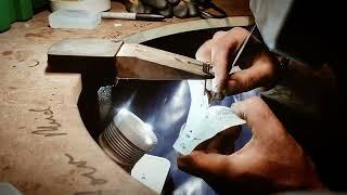 Mould making and cutting at The Folklore Foundry