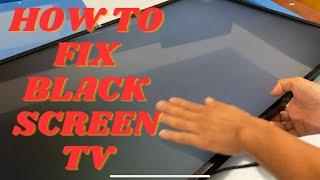 How to Fix TV with Black Screen Problem | LG 43UM6910PUA