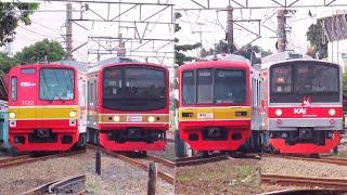 Nonton Kereta Api KRL Commuter Line TERBARU di KOTA DEPOK : JR 205 Marchen, TM 6000, TM 7000, TM 05