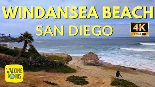 Windansea Beach in La Jolla, CA | Surfing | Fishing | San Diego | 4K Walking Tour