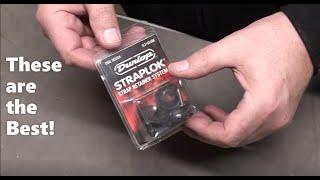 The Best Guitar Straplocks...in my Opinion!  Dunlop Straplok Strap Retainers with Dual Design.