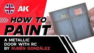 HOW TO PAINT A METAL DOOR COMBINING REAL COLOURS, ACRYLICS AND OILS BY RUBÉN GONZÁLEZ