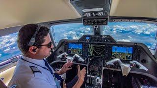 CONHEÇA A CABINE DE UM AVIÃO DURANTE O VOO - EMBRAER PHENOM100 #175