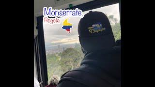 Cable Car in Colombia,Touring Monserrate Bogota , City views, high altitude 