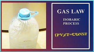 Gas law. Isobaric process. Physics.