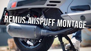 Remus Auspuff auf einer Vespa GTS - Look & Montage!