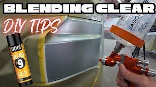 Auto painting: blending clear coat / smart blend and bumper scratch repair.