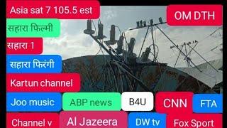 Asia sat 7 105.5 est 365 channel ZEE. SONI.STAR.network ..full enjoy SHARA NETWORK FTA