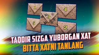 Taqdir sizga yuborgan xatni o'qing Xatlardan birini tanlang Psixologik test