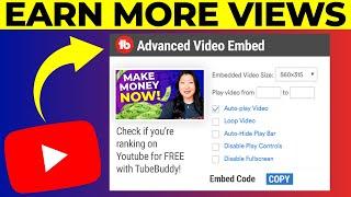 How to embed a YouTube video FOR FREE on your website to earn more views!