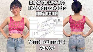 DIY Sports Bra Sew Along With Sewing Pattern!