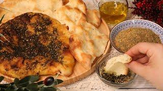 PALÄSTINENSISCHES FLADENBROT MANAKISH ZATAR - MANAEESH - TABOON - ARABISCHES FLADENBROT