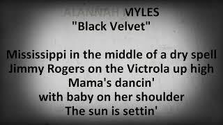 **BLACK VELVET**"ALANNAH MYLES"(with lyrics)