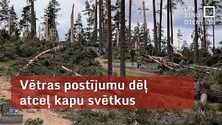 Vētras postījumu dēļ atceļ kapu svētkus