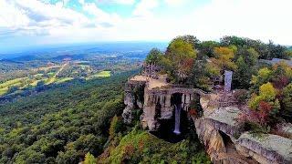 Lookout Mountain's Rock City, Georgia and Ruby Falls - An Aerial View