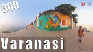 360VR Varanasi,India-Morning Along Ghats