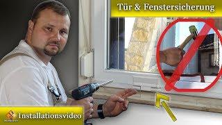 Fenster gegen Einbruch sichern  / Tür & Fenstersicherung nachrüsten - Einbauanleitung