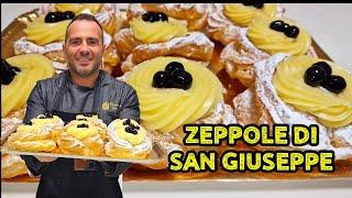 Zeppole di San Giuseppe spettacolari-ricetta fatta totalmente a mano in casa-corso di pasticceria