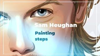 [12] Painting of Sam Heughan