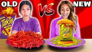 NEW VS OLD FOOD CHALLENGE!! | Familia Diamond