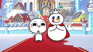 Honey Snow Ice City Snow King | Mixue and Tangyuanjiang dancing | #mixue #foxshi #shorts