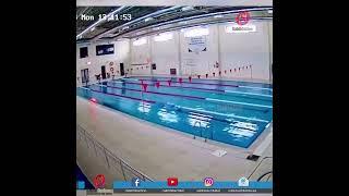 CCTV footage showing swimming pool during recent Turkey earthquake