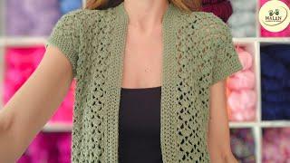 Breeze vest one piece step by step complete TUTORIAL all sizes #CROCHET #CROCHET