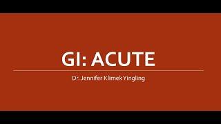 GI Acute Disorders Nurse Practitioner Review