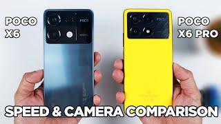 POCO X6 vs POCO X6 Pro SPEED TEST & CAMERA Comparison | Zeibiz