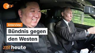 Was Putin zum Pakt mit Nordkorea treibt | ZDFheute live