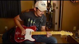 Brad Paisley Demos Crook Custom Red Sparkle T-Style Guitar